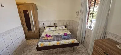 Uma cama ou camas num quarto em Chapada Neblina