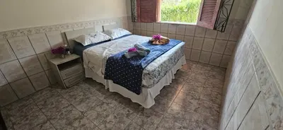 Uma cama ou camas num quarto em Chapada Neblina