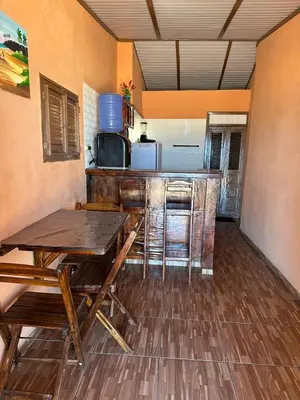 A cozinha ou kitchenette de Sereia beach chalé