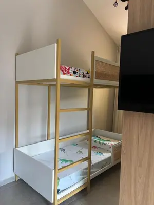 Uma cama ou camas num quarto em Guaramiranga casa aluguel