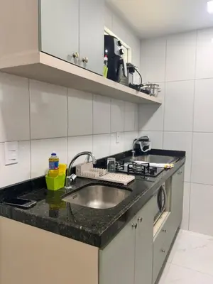 A cozinha ou kitchenette de Fortaleza Apartamento - Flat Novo