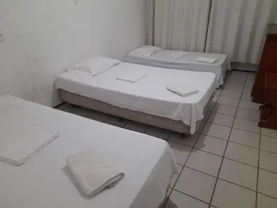 Uma cama ou camas num quarto em Casa Branca Porto Das Dunas