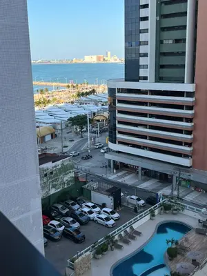 Uma vista geral de Fortaleza ou a vista da cidade a partir do apartamento