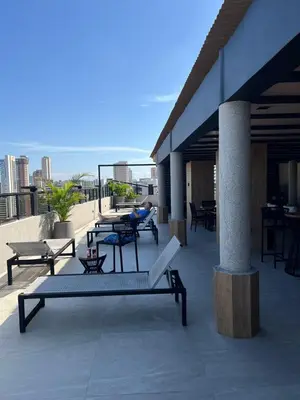 Uma varanda ou terraço em Flat em Fortaleza - Ce Vista Mar - Meireles