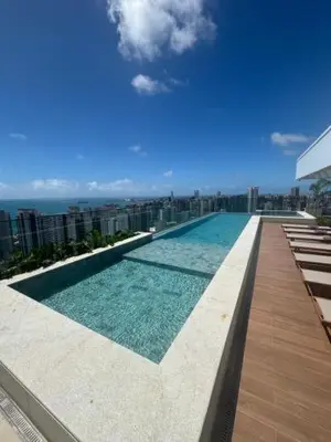 A piscina em ou perto de Beach class Meireles -412