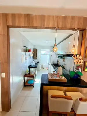 A cozinha ou kitchenette de Beautiful furnished condo in front of Beach Park