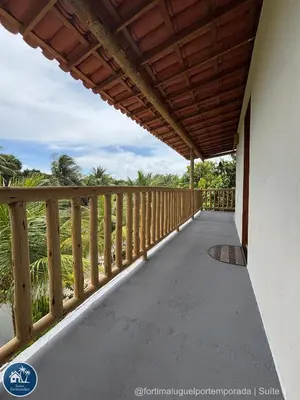 Uma varanda ou terraço em Suites Fernandes Fortim