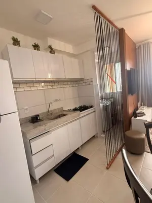 A cozinha ou kitchenette de Apartamento em Fortaleza