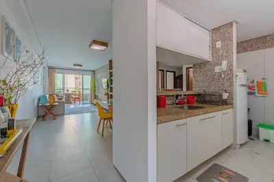 A cozinha ou kitchenette de Scopa Beach #C5-200 - Pé na areia by Carpediem