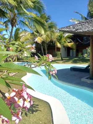 A planta de Casa meravigliosa vicino alla spiaggia con grande piscina e giardino