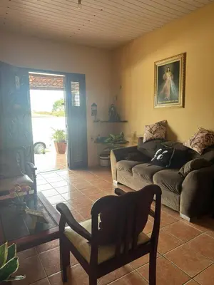 Uma área de estar em Casa Tradição do Catu