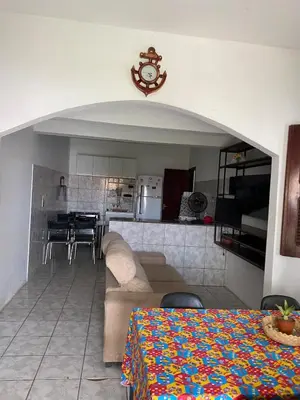 Uma área de estar em Comfortable house in Paracuru - Spacious and airy