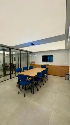 A área empresarial e/ ou a sala de conferências de Beach Class Meireles 2304 a 500 m da Beira Mar