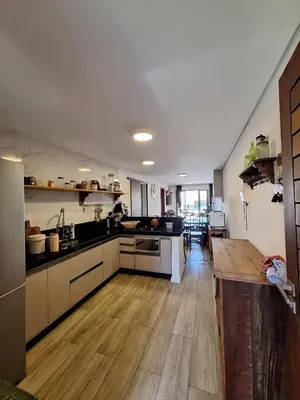 A cozinha ou kitchenette de Apartamento no Condomínio Solluar, Flecheiras, CE