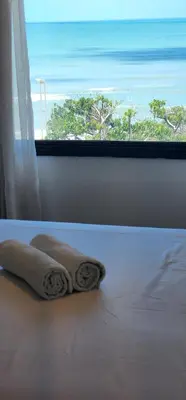 Uma cama ou camas num quarto em Beira Mar Scala by DS Imóveis
