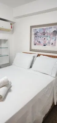 Uma cama ou camas num quarto em Beira Mar Scala by DS Imóveis