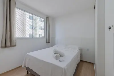 Uma cama ou camas num quarto em Mirante #607 - Apê em Fortaleza by Carpediem