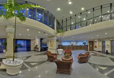 Uma área de estar em Tulip Inn flat - Meireles