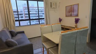 Uma área de estar em Tulip Inn flat - Meireles