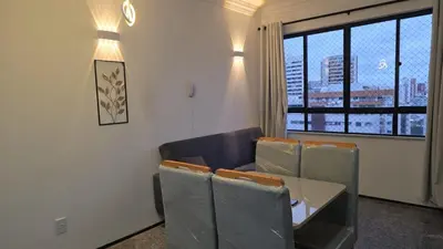 Uma área de estar em Tulip Inn flat - Meireles