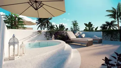 A piscina em ou perto de Luxury Resort e Hotel Ltda