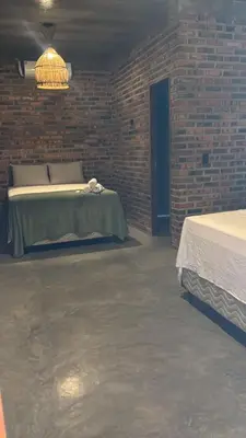 Uma cama ou camas num quarto em Villa chalé