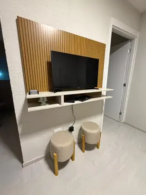 A planta de Apto Frente Mar com 2 Quartos - Praia do Futuro
