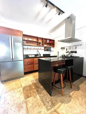 A cozinha ou kitchenette de Seu cantinho na Praia do Cumbuco