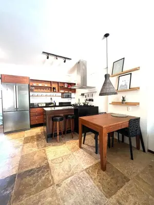 A cozinha ou kitchenette de Seu cantinho na Praia do Cumbuco