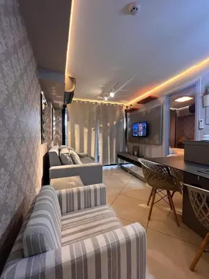 Uma área de estar em Landscape Beira Mar - Diamond 2202 e Gold B
