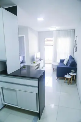 A cozinha ou kitchenette de Apartamento aconchegante em Caucaia próximo a praia do Cumbuco