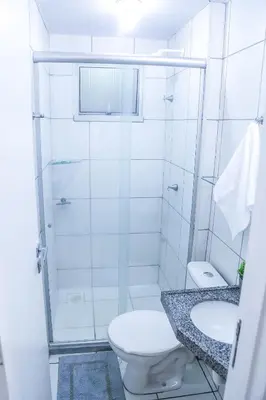 Uma casa de banho em Apartamento aconchegante em Caucaia próximo a praia do Cumbuco