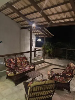 Um pátio ou outra área exterior em Rekanto Sabiá