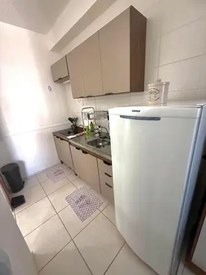 A cozinha ou kitchenette de Apartamento Novo 2 quartos e vista mar 1001B