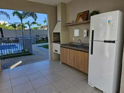 A cozinha ou kitchenette de Apartamento Novo 2 quartos e vista mar 1001B