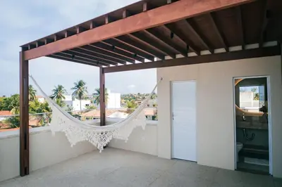 Uma varanda ou terraço em Vibes Beach House