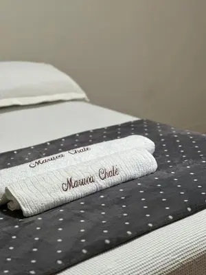 Uma cama ou camas num quarto em Maruva Chalé