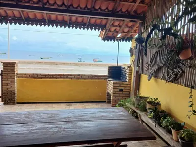 Uma varanda ou terraço em Chales lua mar e sol