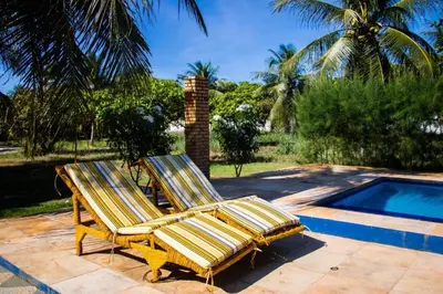 A piscina em ou perto de Sítio Helena - Casa de praia