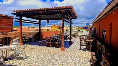Um restaurante ou outro lugar para comer em Hospedagem Terral Beach Canoa Quebrada