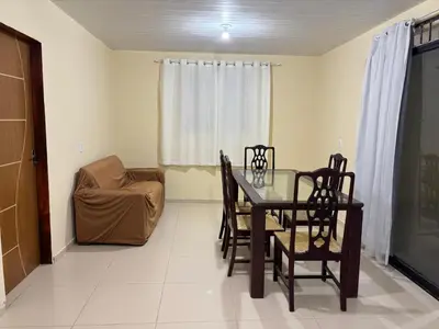 Uma área de estar em Casa Brisa do Mar