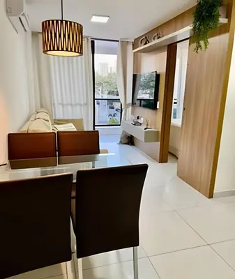 A planta de Flat de alto padrão no J Smart José Vilar #303