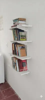 A biblioteca desta casa de hóspedes