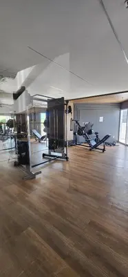 O centro de fitness e/ou as comodidades de fitness de Aquarius by DS Imoveis