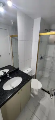 Uma casa de banho em Aquarius by DS Imoveis