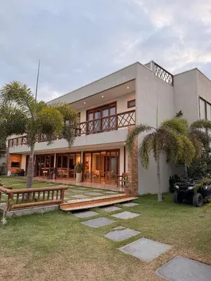 O edifício onde a casa de férias está situado