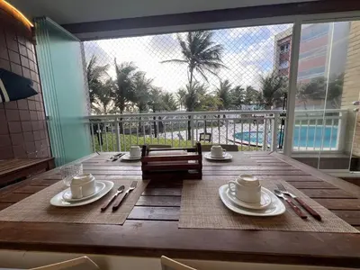 A piscina em ou perto de Apto térreo, pé na areia, ao lado do Beach Park