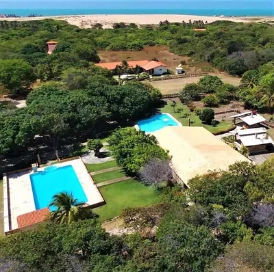 A planta de Agreste casa de praia e fazenda