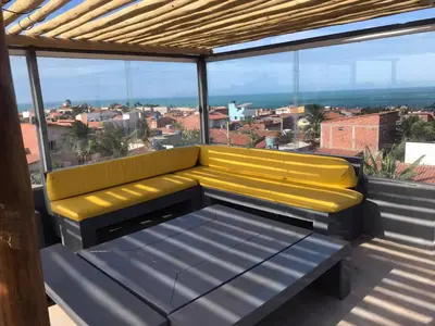 Uma área de estar em Pousada Villa Calango
