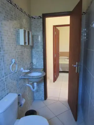 Uma casa de banho em Apartamentos Veneza